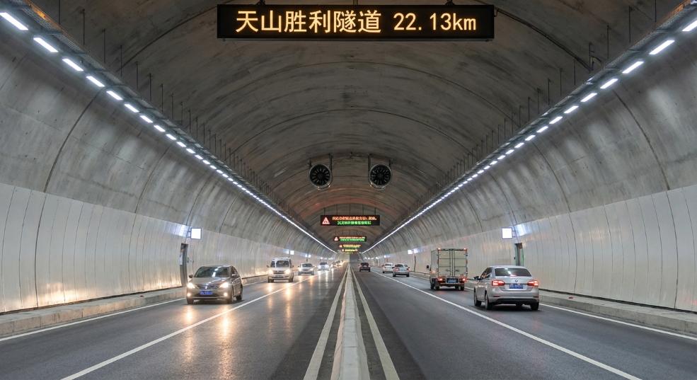 22130米 穿越天山!世界最长高速公路隧道贯通 22130米 穿越天山!世界最长高速公路隧道贯通