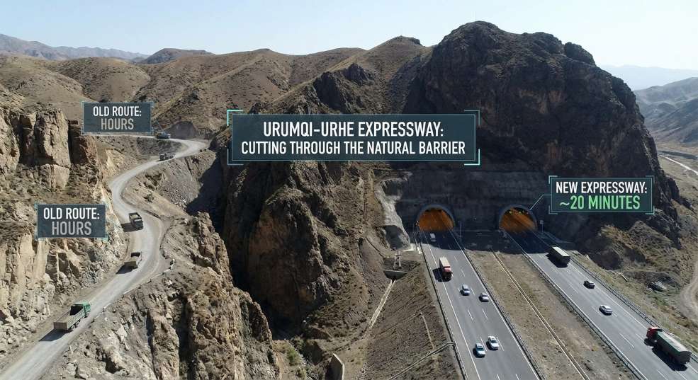 22130米 穿越天山!世界最长高速公路隧道贯通 22130米 穿越天山!世界最长高速公路隧道贯通