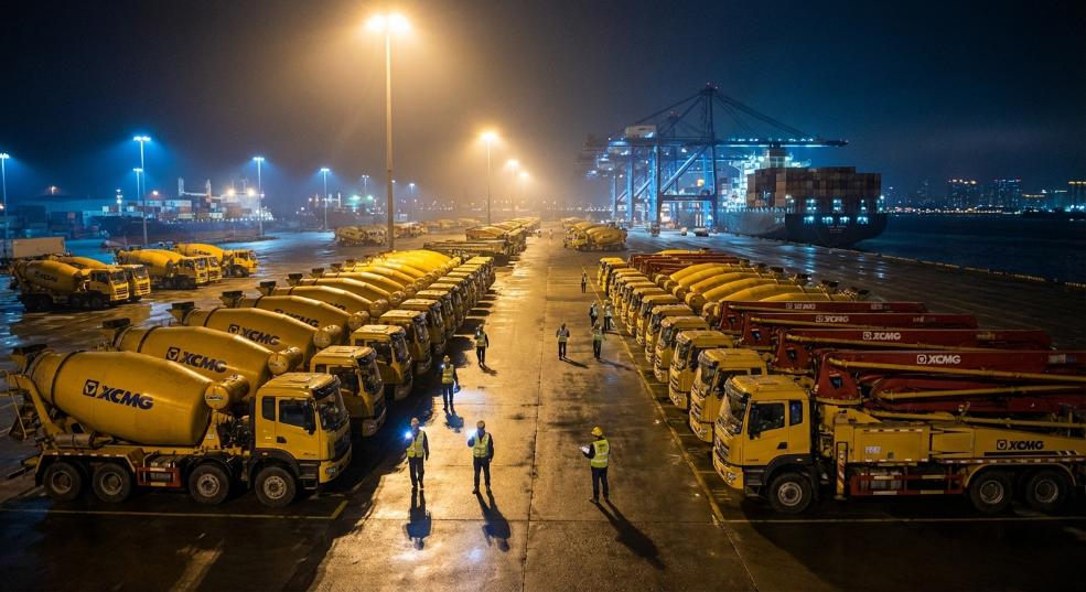 星夜“出海”中东！徐工混凝土机械开启2025新征程