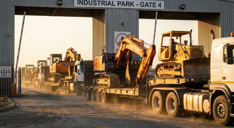 吹响奋进冲锋号！中联重科土方机械首批经销商设备成功发车！