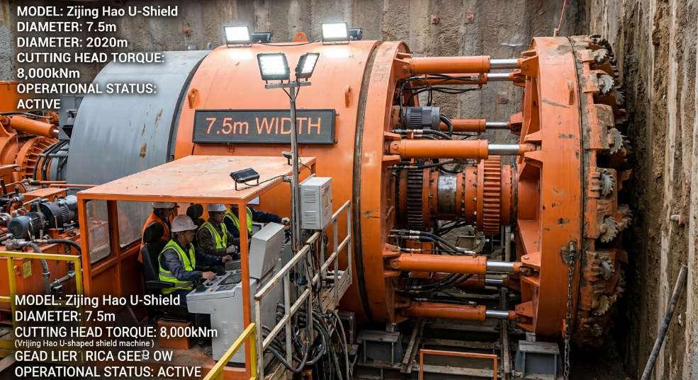 “紫荆号”U盾架管机在香港元朗南基建工程始发