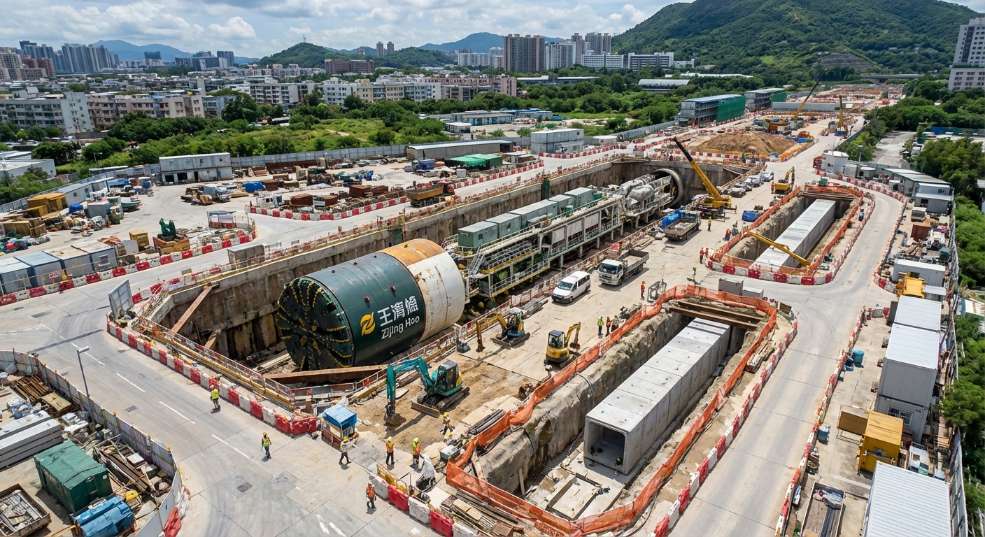 “紫荆号”U盾架管机在香港元朗南基建工程始发