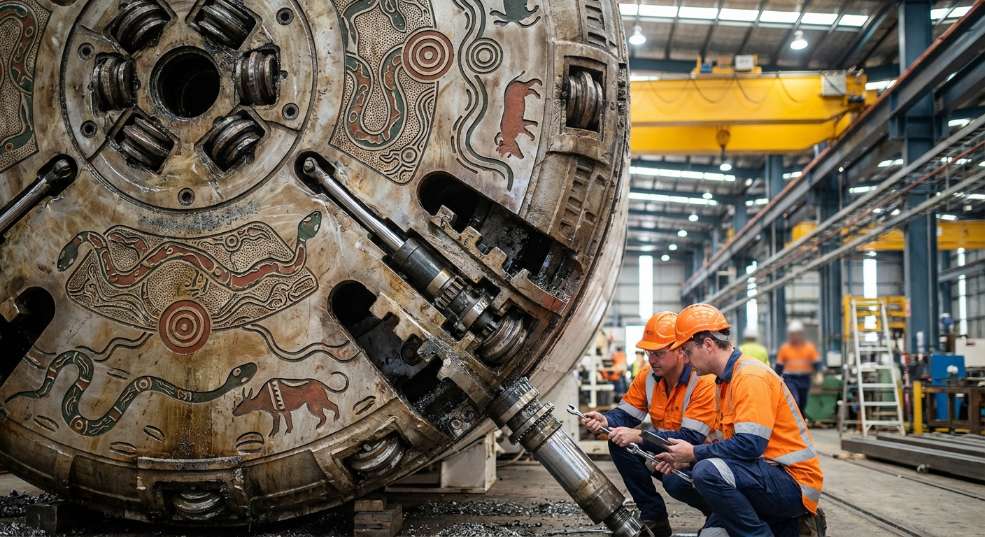 直径超5层楼高！我国出口海外最大直径盾构机下线