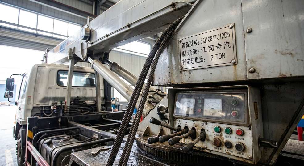 江南专汽 EQ1081TJ12D5(东风多利卡) 起重机