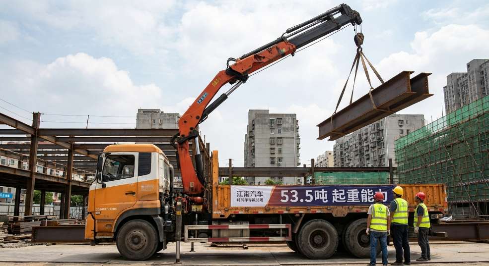 江南专汽 EQ1081TJ12D5(东风多利卡) 起重机