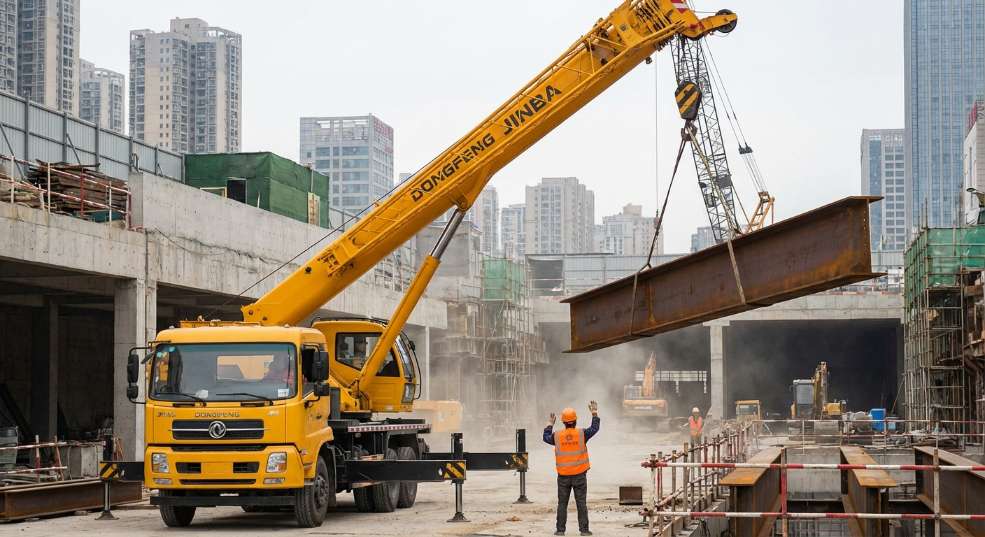 湖北合力专用车 东风金霸随车吊 起重机