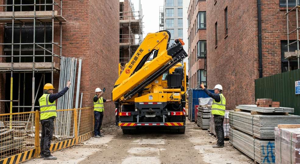 湖北合力专用车 东风天龙后双桥随车吊 起重机 湖北合力专用车 东风天龙后双桥随车吊 起重机