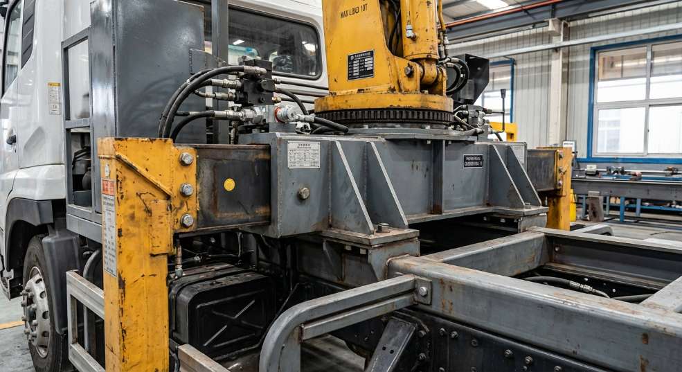 湖北合力专用车 东风153随车吊 起重机