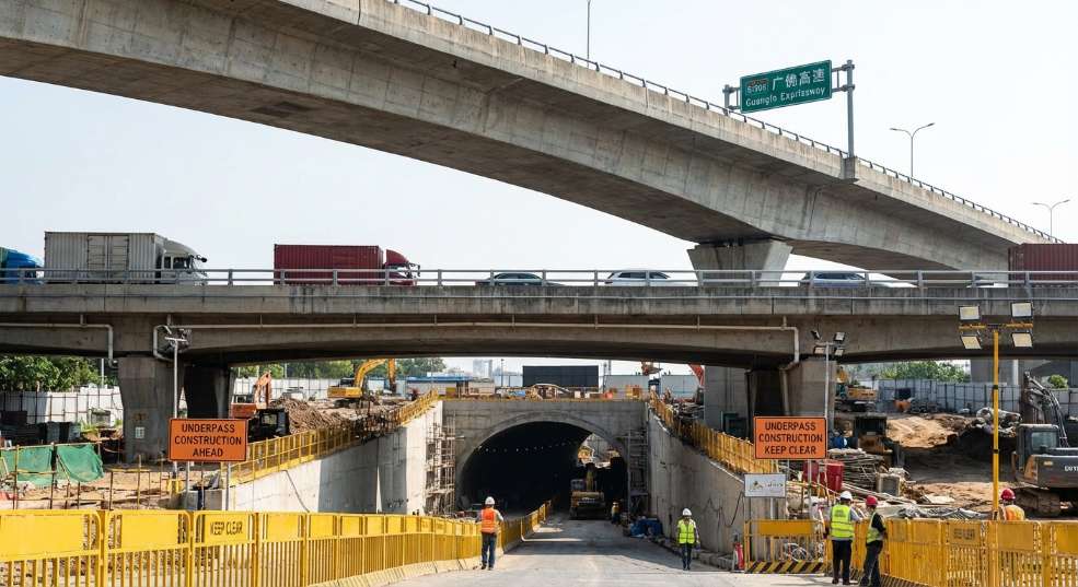 华南最大顶管隧道成功下穿莞佛高速高架桥 华南最大顶管隧道成功下穿莞佛高速高架桥