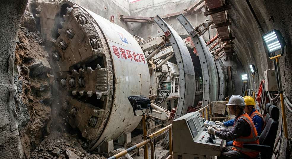 环北部湾广东水资源配置工程 “粤海环北2号”盾构机始发