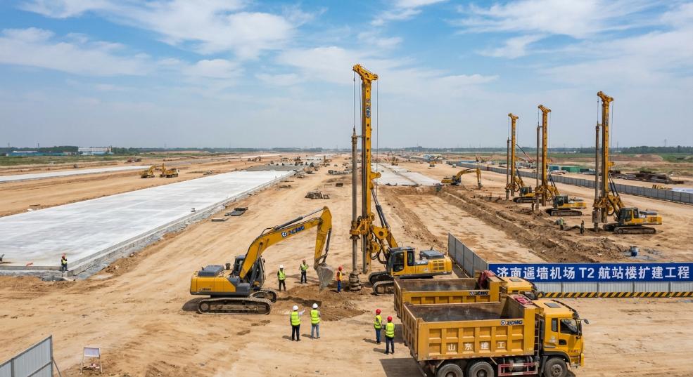 徐工足迹 | “绿芯”钻机打通机场超级工程
