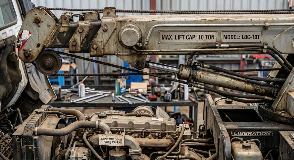 江南专汽 CA1253P7K1L11T1E(解放后双桥) 起重机