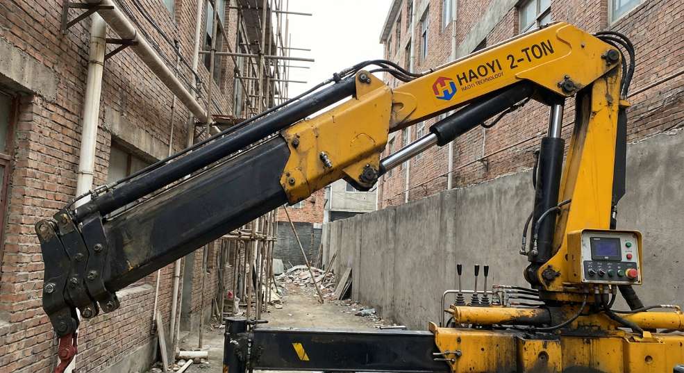 昊意科技 2吨小型折臂蓝牌 起重机 昊意科技 2吨小型折臂蓝牌 起重机