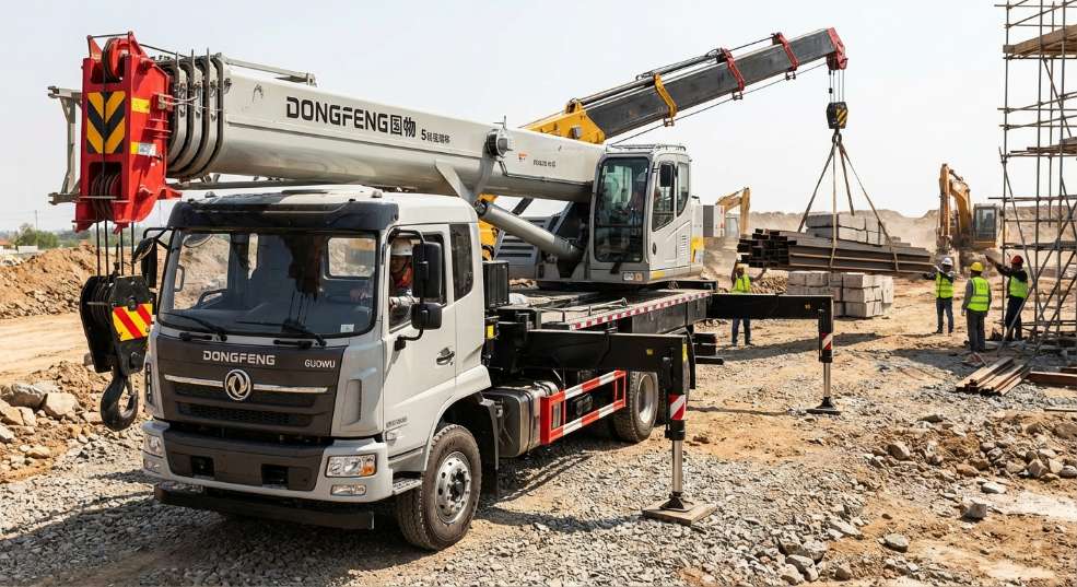 昊意科技 12吨5节臂东风国5 起重机 昊意科技 12吨5节臂东风国5 起重机