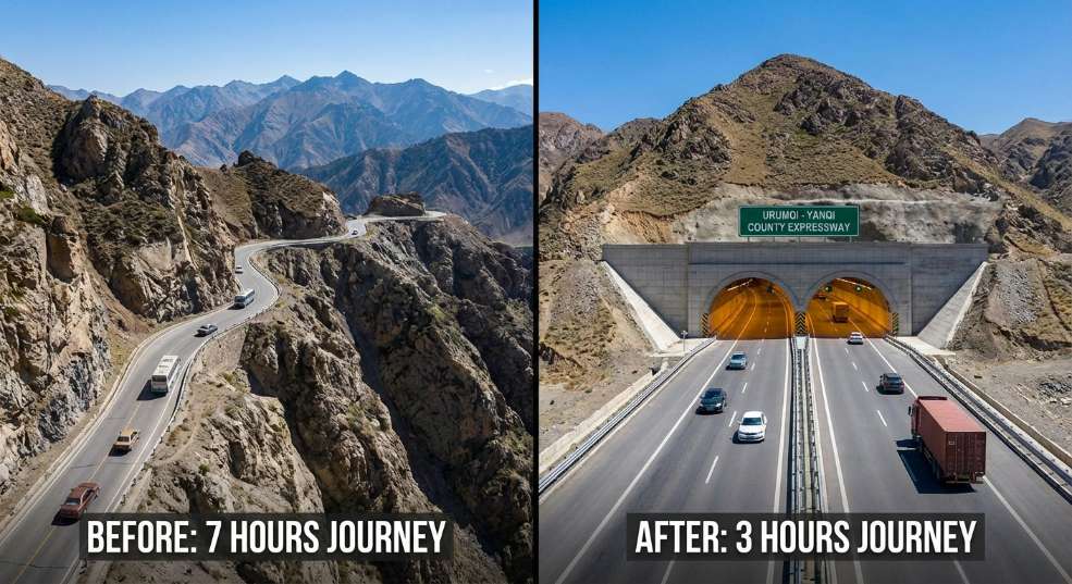 基建狂魔即将打通天山！中国建世界最长公路隧道