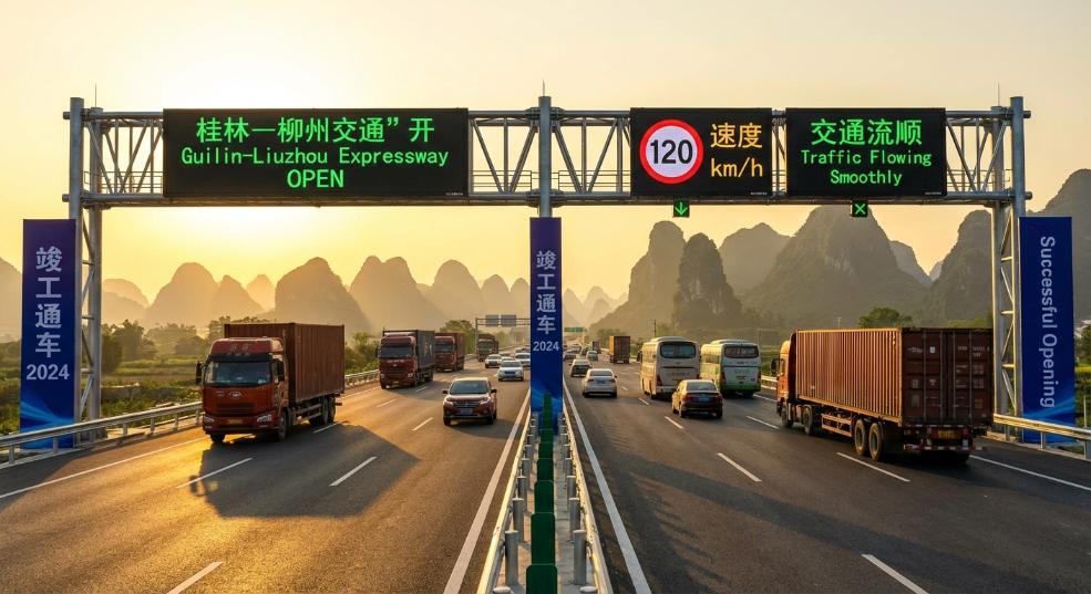 广西桂林至柳州高速公路改扩建项目建成通车 广西桂林至柳州高速公路改扩建项目建成通车