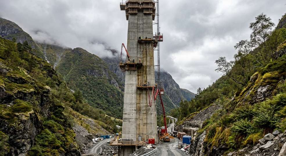 155米!广西在建桥梁第一高墩顺利封顶 155米!广西在建桥梁第一高墩顺利封顶