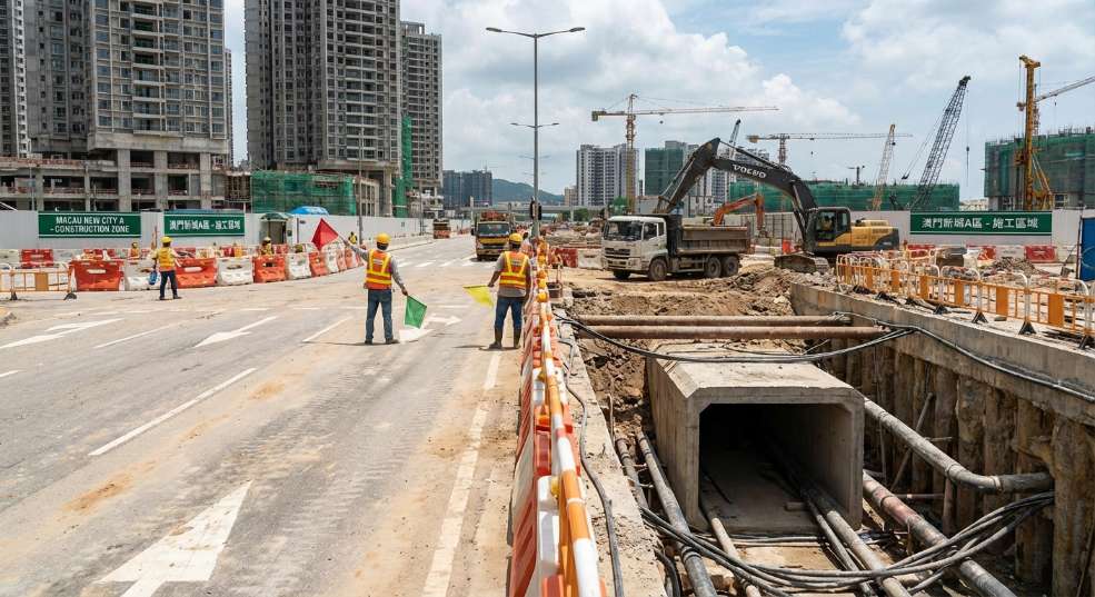 隧道股份城建国际承担的澳门共同管道项目启动! 隧道股份城建国际承担的澳门共同管道项目启动!
