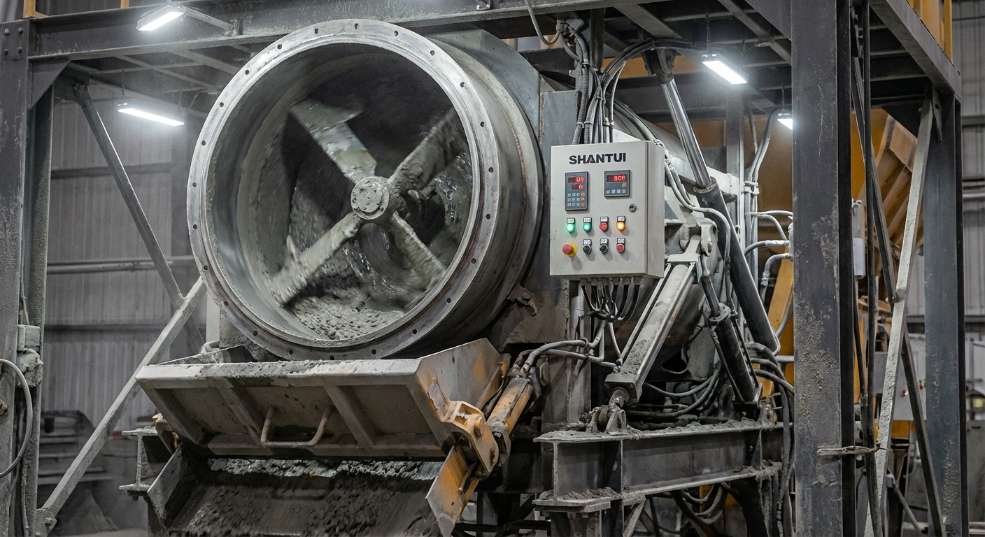 山推E5R-180混凝土搅拌站,为河北高速路基建设加速度 山推E5R-180混凝土搅拌站,为河北高速路基建设加速度
