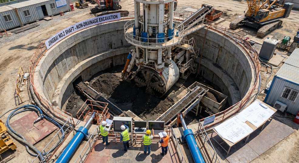 铁建重工国产首台复合型沉井式竖井掘进机成功应用