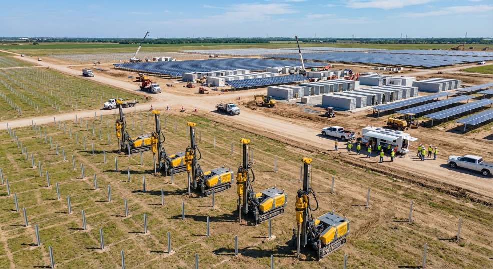 新基建下的新产品――打桩机器人