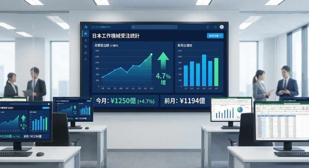 日本机床订单总值实现三个月来的首次环比增长