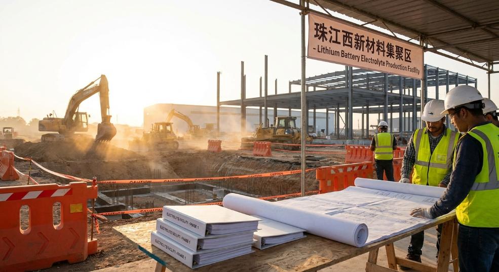 天赐材料20万吨电解液项目开工