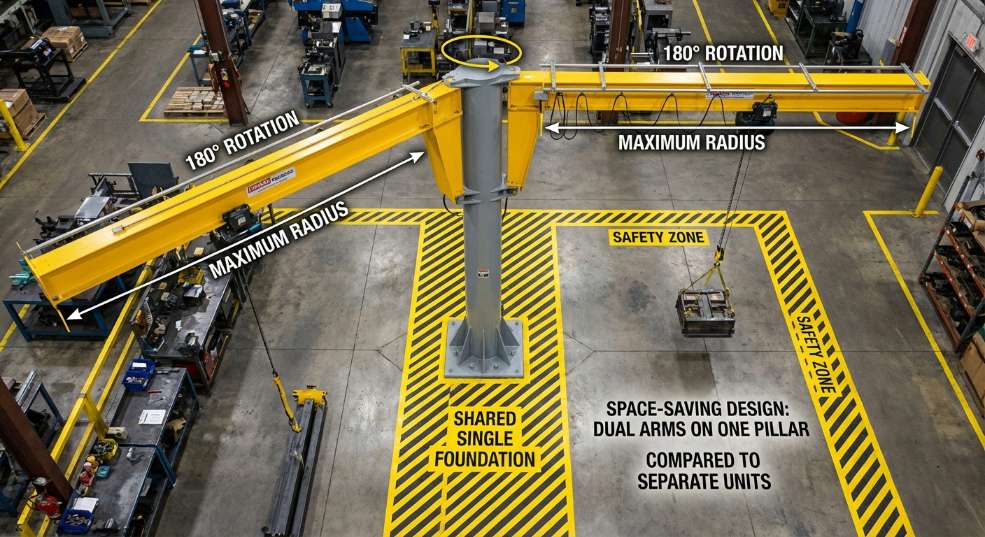 双臂式旋臂起重机 双臂式旋臂起重机