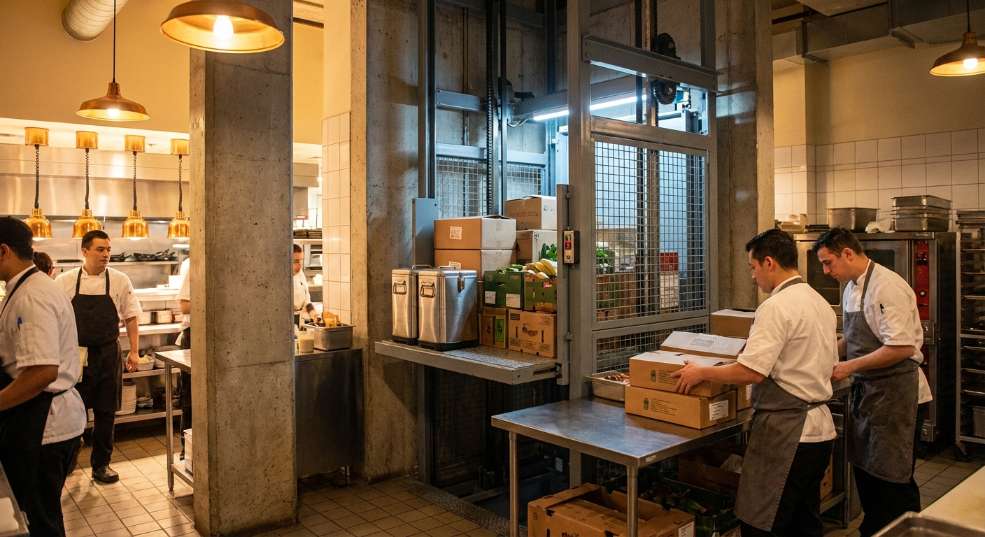 导轨式升降货梯