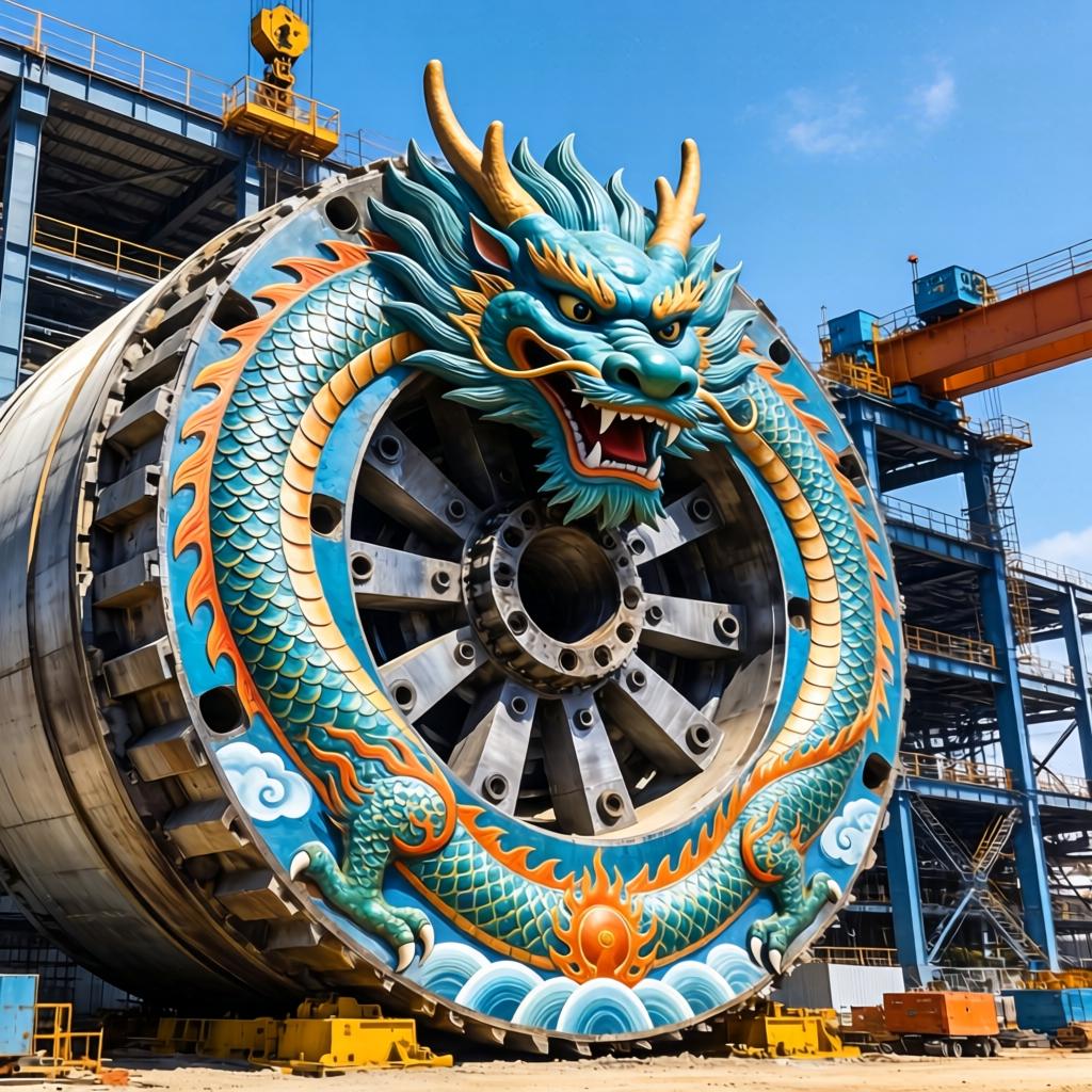 10余万个零部件组成!大直径盾构机“定海号”顺利下线 10余万个零部件组成!大直径盾构机“定海号”顺利下线