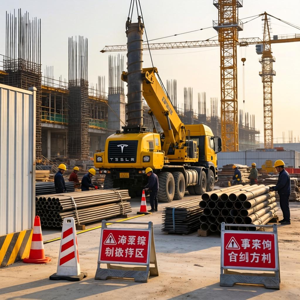 航拍显示特斯拉上海储能工厂或准备动工