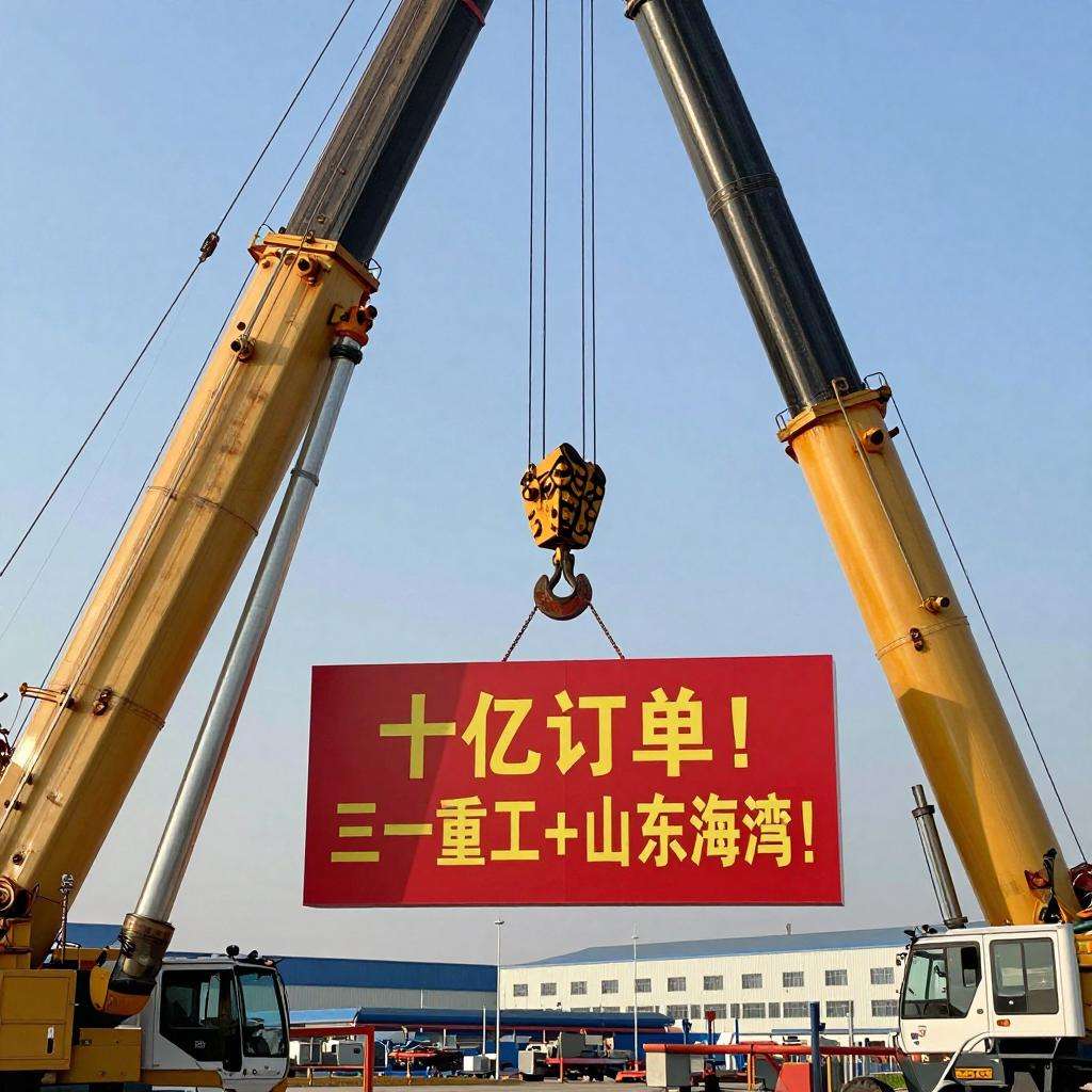 “十亿订单”!三一重工+山东海湾! “十亿订单”!三一重工+山东海湾!