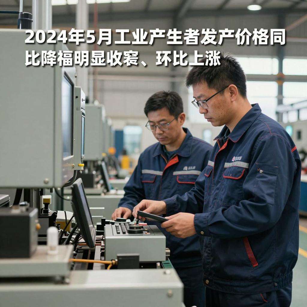 2024年5月份工业生产者出厂价格同比降幅明显收窄 环比上涨