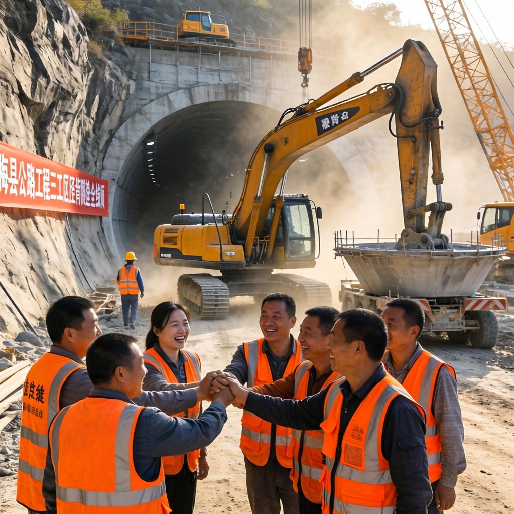 梅县公路工程三工区径背隧道全线顺利贯通 梅县公路工程三工区径背隧道全线顺利贯通