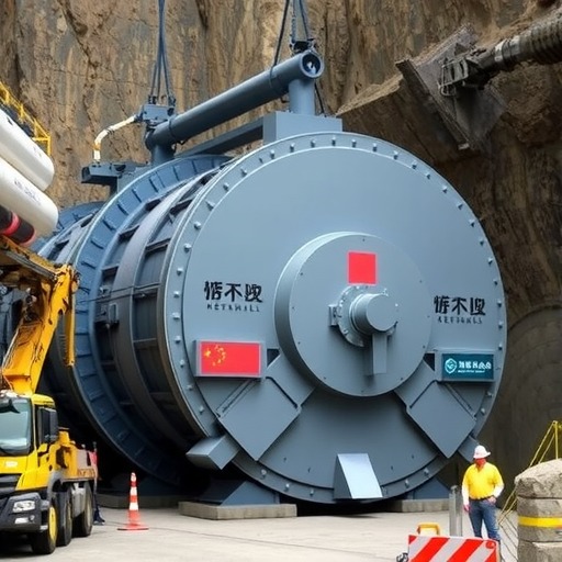 国产首台出口瑞士新型双护盾硬岩掘进机(TBM)始发 国产首台出口瑞士新型双护盾硬岩掘进机(TBM)始发