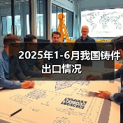 2025年1-6月我国铸件出口情况