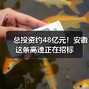 总投资约48亿元!安徽这条高速正在招标 总投资约48亿元!安徽这条高速正在招标