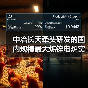 中冶长天牵头研发的国内规模最大炼锌电炉实现首台套应用