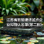 江苏省智能建造试点企业拟确认名单(第二批)