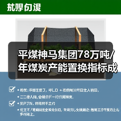 平煤神马集团78万吨/年煤炭产能置换指标成交 总价9294万 平煤神马集团78万吨/年煤炭产能置换指标成交 总价9294万