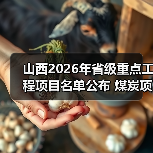 山西2026年省级重点工程项目名单公布 煤炭项目22个