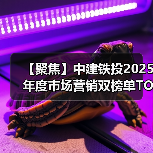 【聚焦】中建铁投2025年度市场营销双榜单TOP5火热出炉