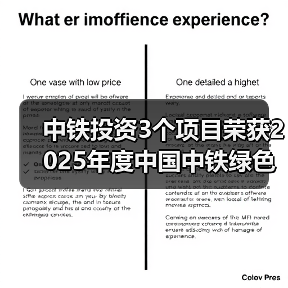 中铁投资3个项目荣获2025年度中国中铁绿色施工科技示范工程
