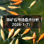 铁矿石市场盘点分析(2026-1-7) 铁矿石市场盘点分析(2026-1-7)