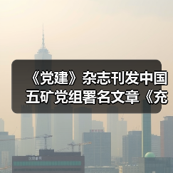 《党建》杂志刊发中国五矿党组署名文章《充分发挥党建引领保障作