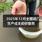 2025年12月全国钢厂生产成本调研报告