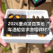 2026重点项目落地 汽车造船需求激增钢材市场迎来新机遇