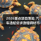 2026重点项目落地 汽车造船需求激增钢材市场迎来新机遇
