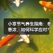 小寒节气养生指南：冬意浓，如何科学应对？
