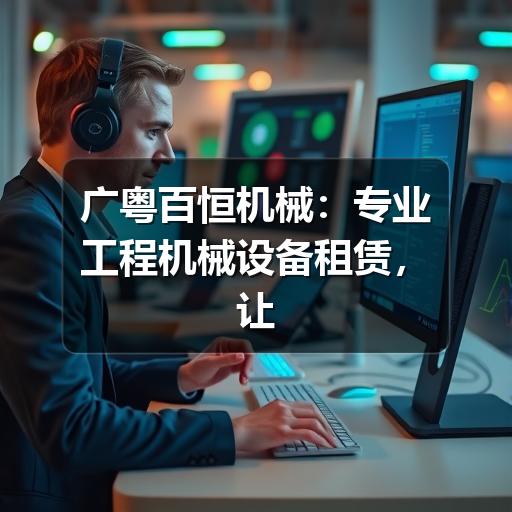 广粤百恒机械:专业工程机械设备租赁,让施工更省心更高效 广粤百恒机械:专业工程机械设备租赁,让施工更省心更高效